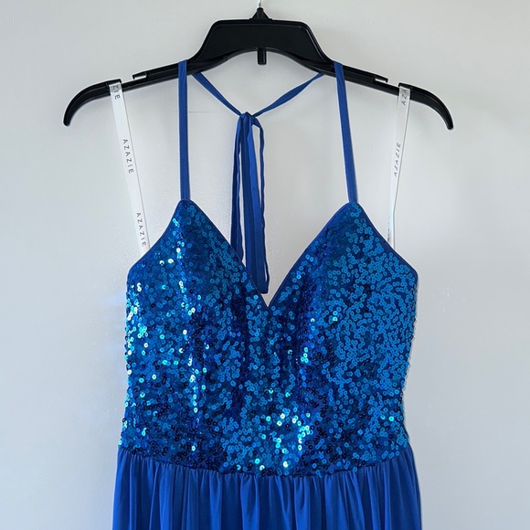 Azazie Dresses Azazie Royal Blue Formal Dress With Pockets Poshmark